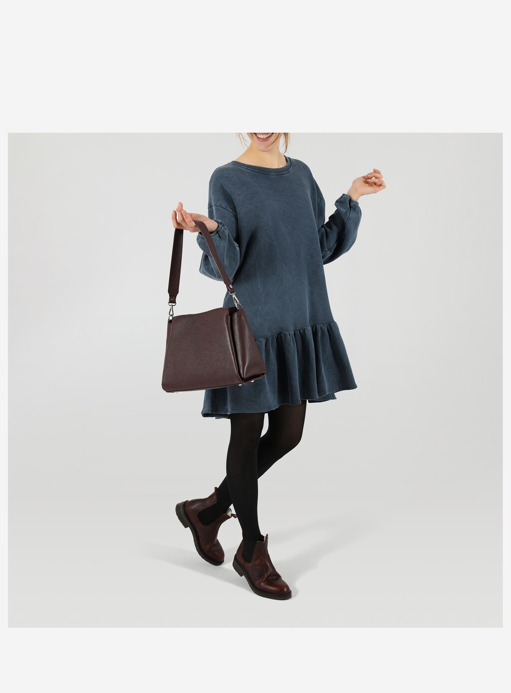 Fioletowa torebka damska na co dzień 80106-55 Widok 8