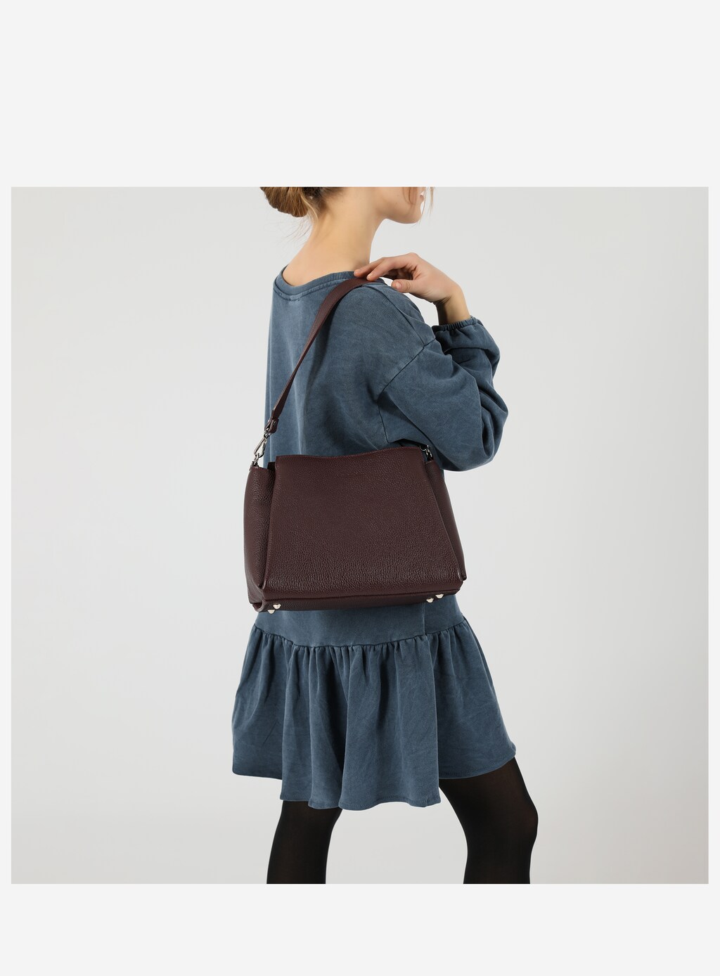 Fioletowa torebka damska na co dzień 80106-55 Widok 9