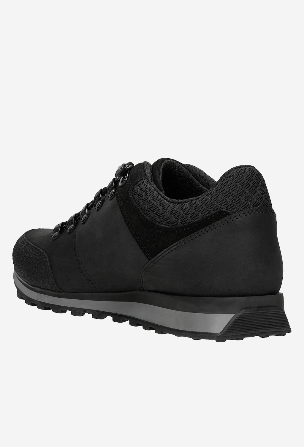 Czarne skórzane buty trekkingowe męskie 10032-81 Widok 4