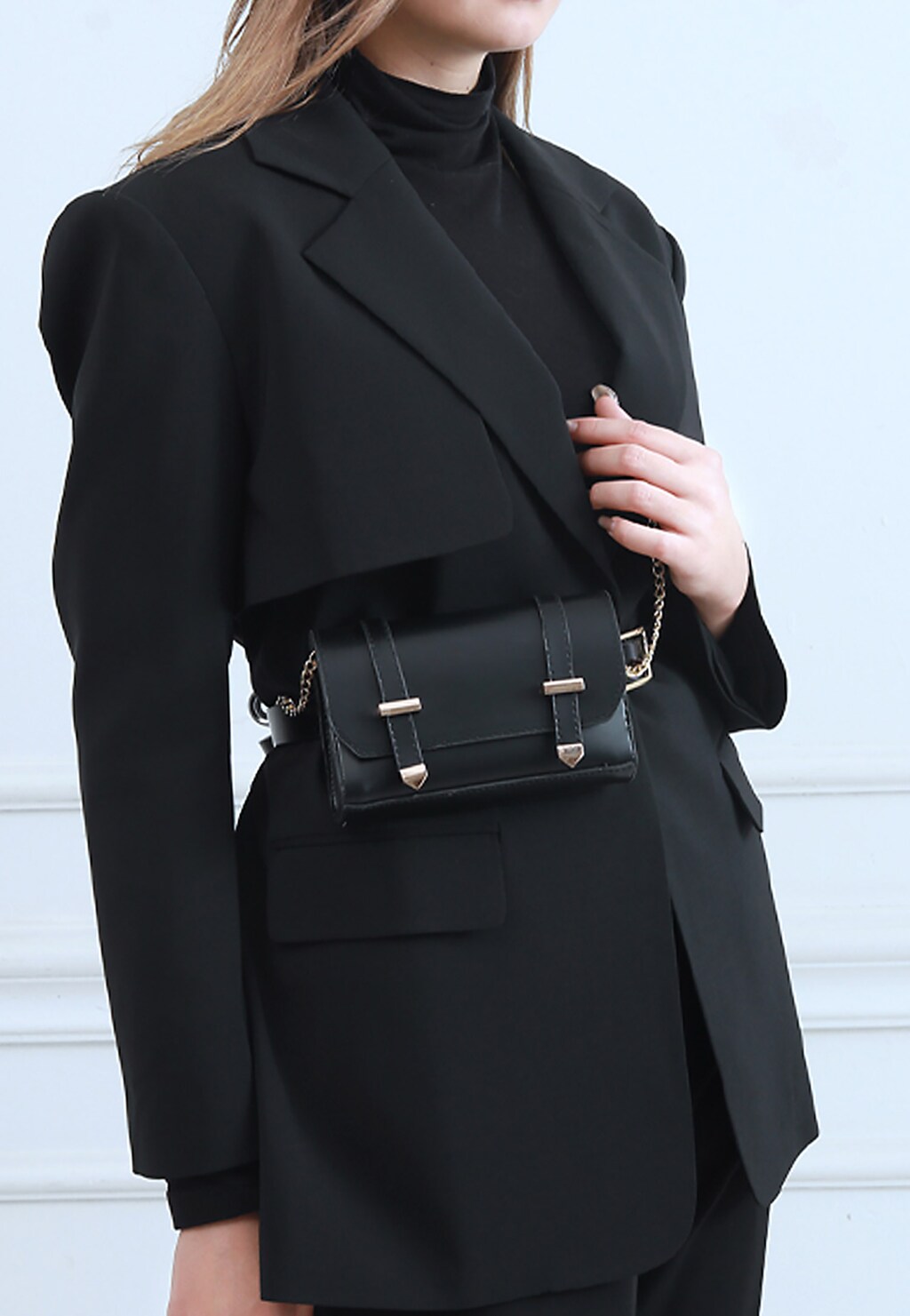 Czarna torebka na łańcuszku WJS83006-51 Widok 1