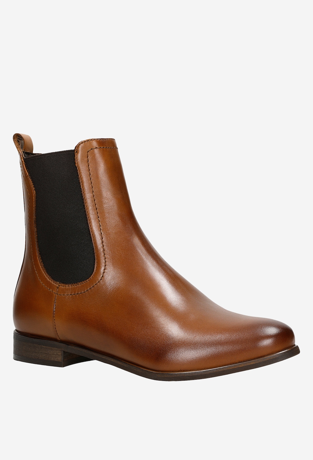 Brązowe sztyblety damskie z cholewką ponad kostkę  55060-52 Widok 3