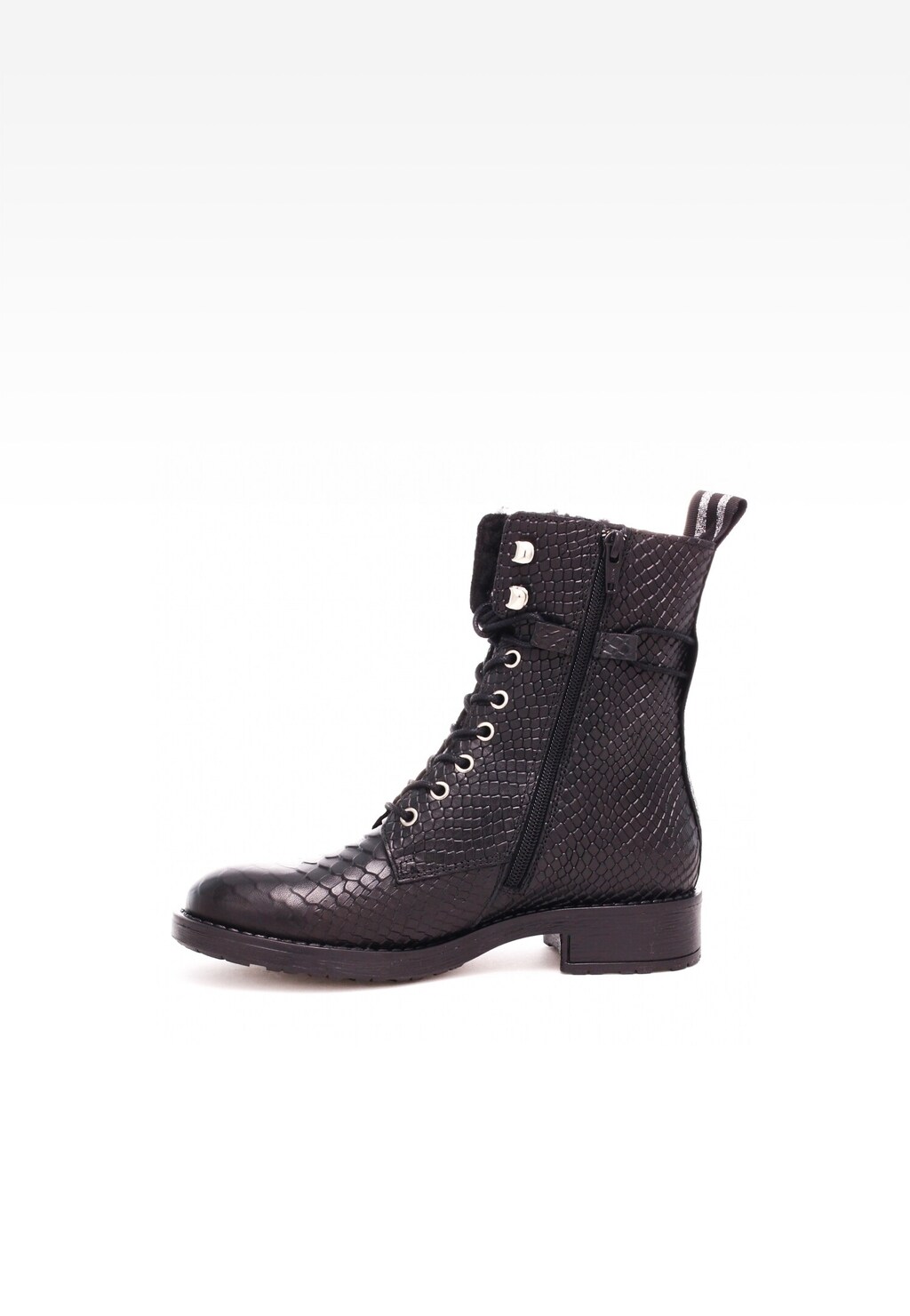 Zateplené kotníkové boty Wojas x Bartek 8400351, pro dívky, černé Widok 4