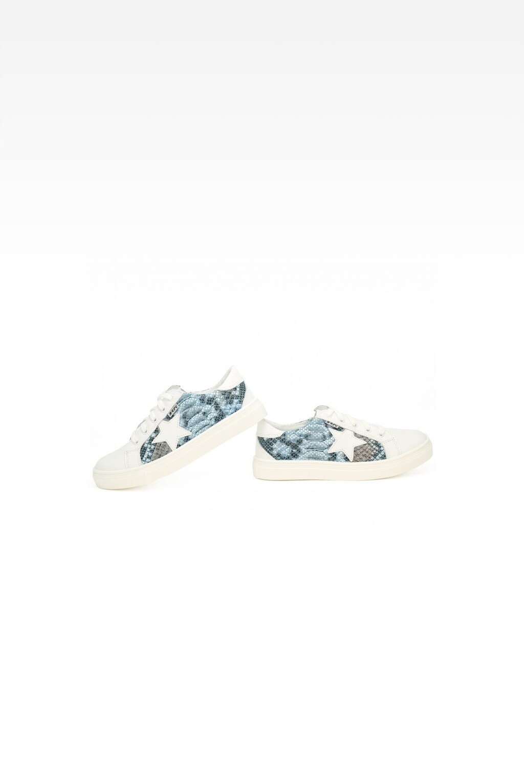 Półbuty BARTEK 8300186, dla dziewcząt, biało-niebieski Widok 6