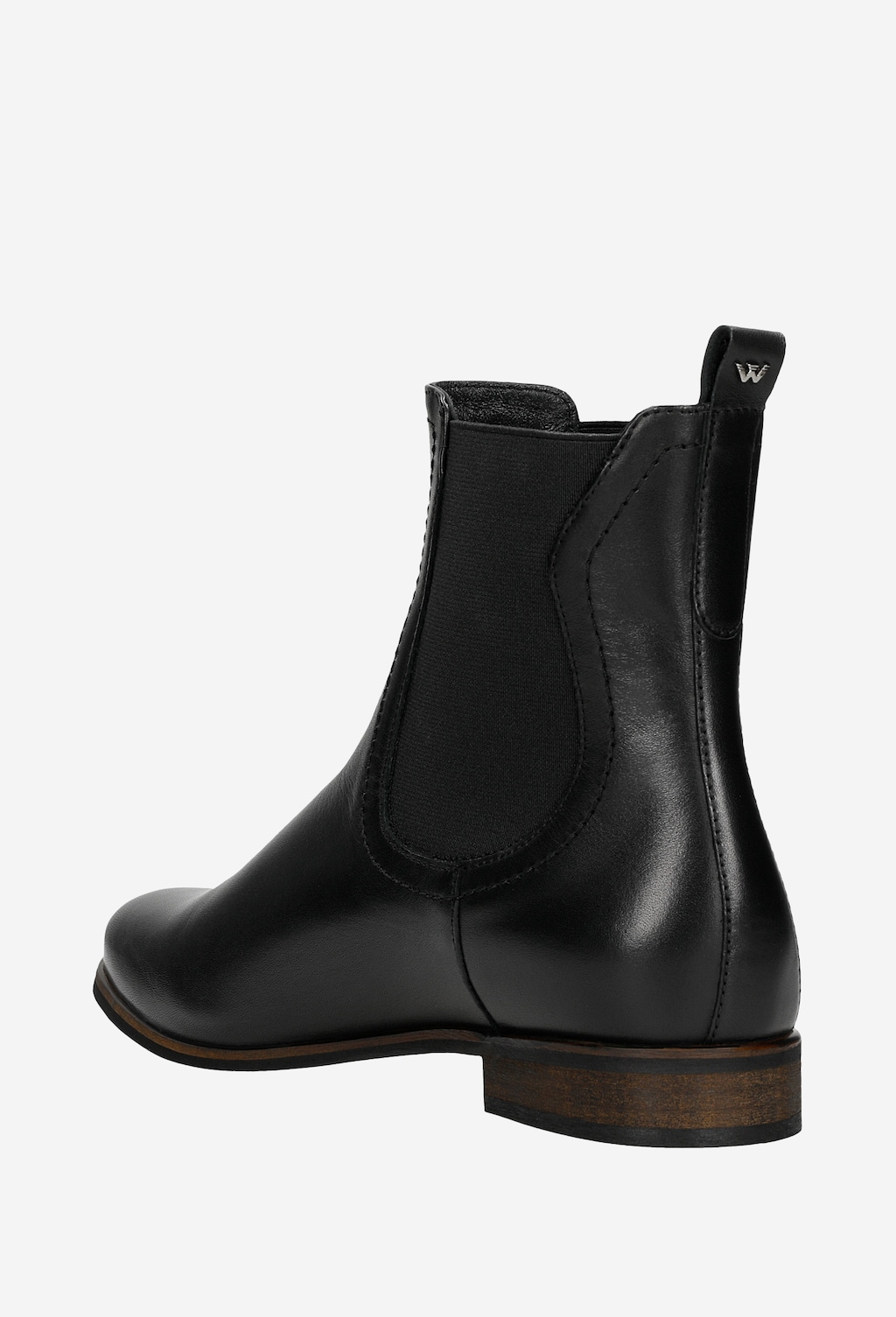 Kožené členkové čižmy pre dámu v čiernej farbe 55060-51 Widok 4