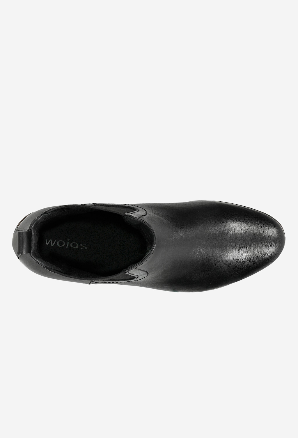 Kožené členkové čižmy pre dámu v čiernej farbe 55060-51 Widok 5