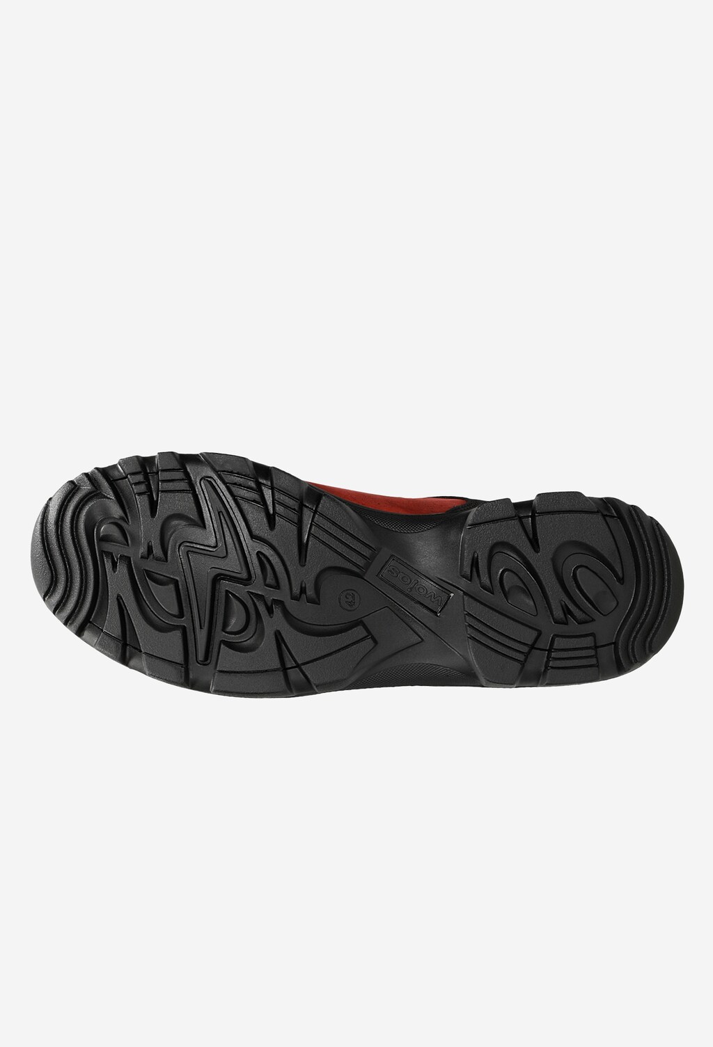 Czerwone buty trekkingowe męskie crazy horse 9377-05 Widok 6