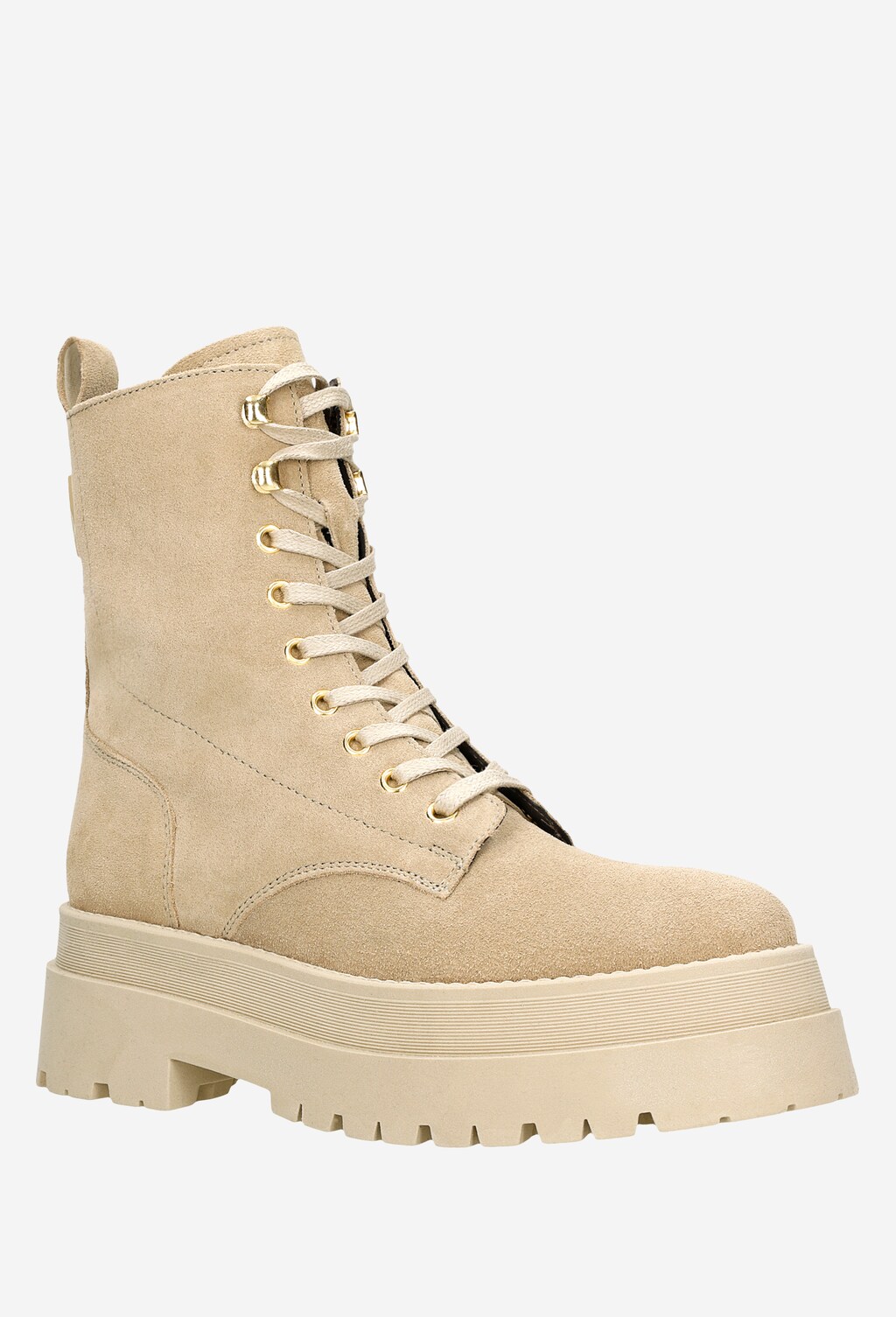 Béžové členkové čižmy na celoročné nosenie 64072-64 Widok 3