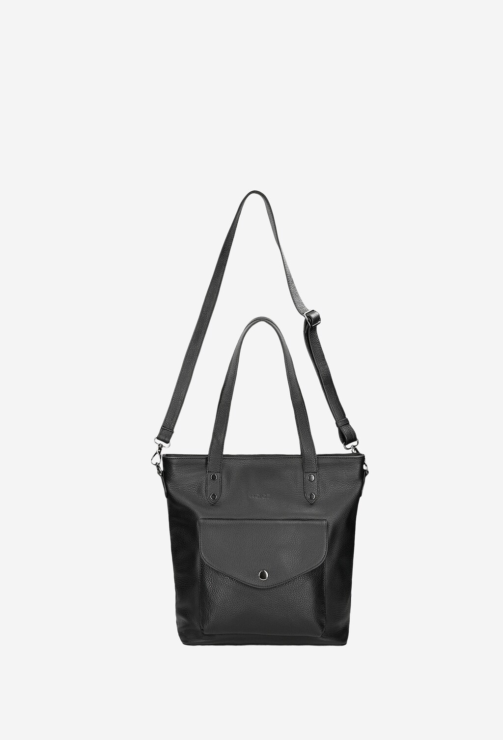 Černá dámská kabelka crossbody z hladké kůže 80179-51 Widok 4