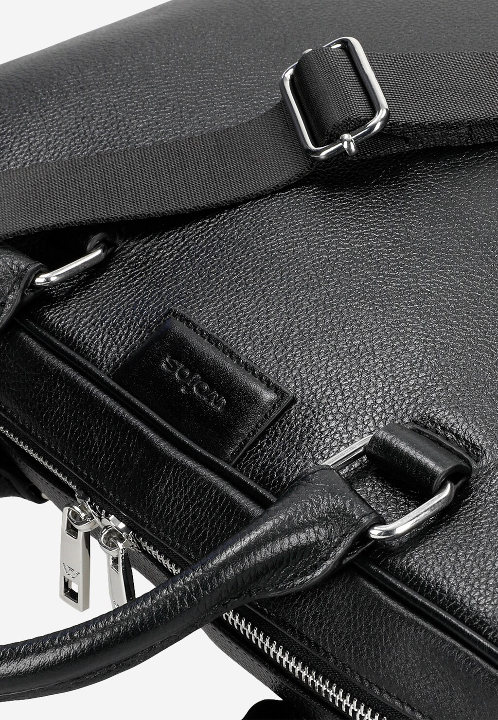 Čierna pánska kožená taška na notebook ako skvelý spoločník 80151-51 Widok 7