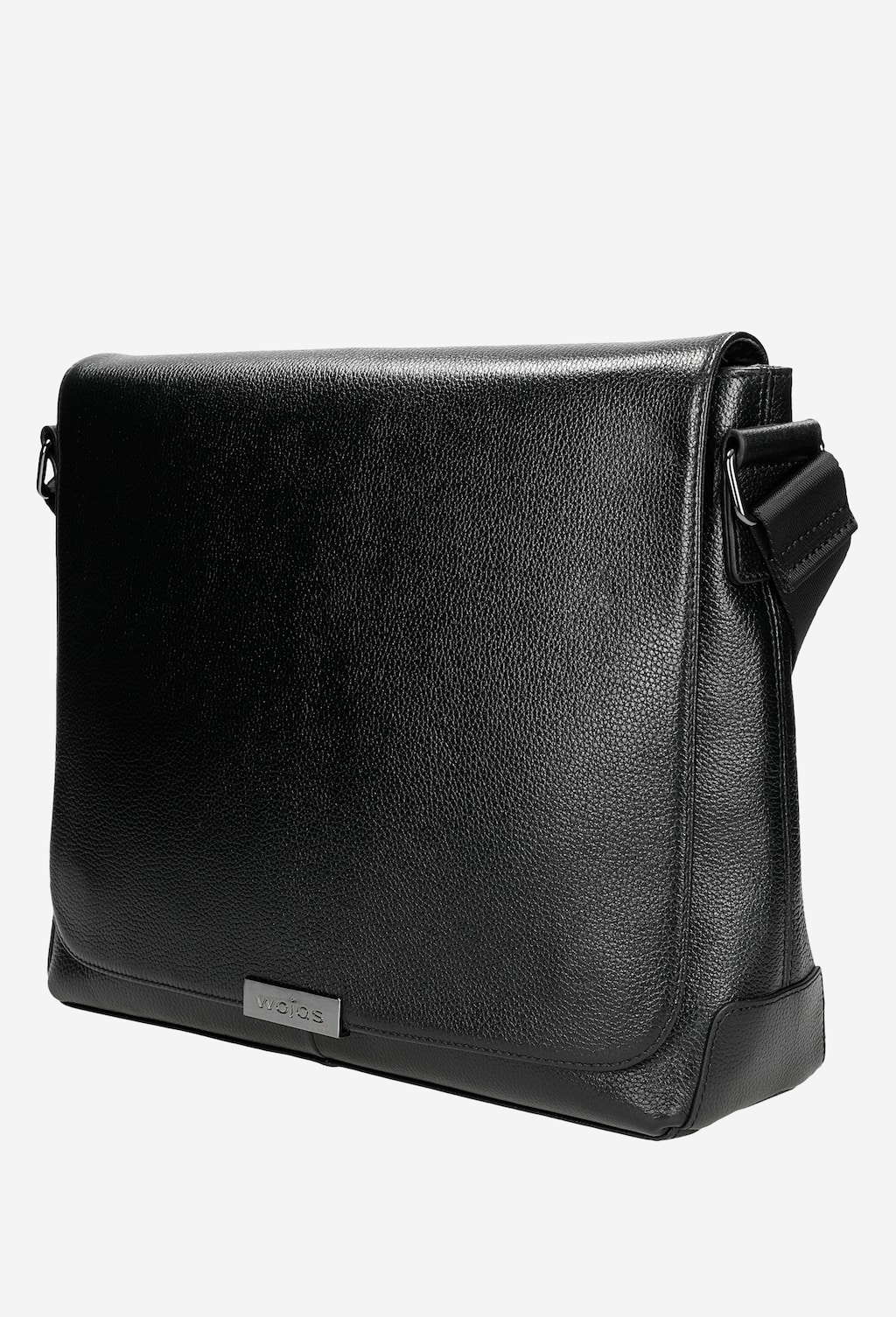 Klasická velká pánská kabelka z černé hladké kůže 80149-51 Widok 2