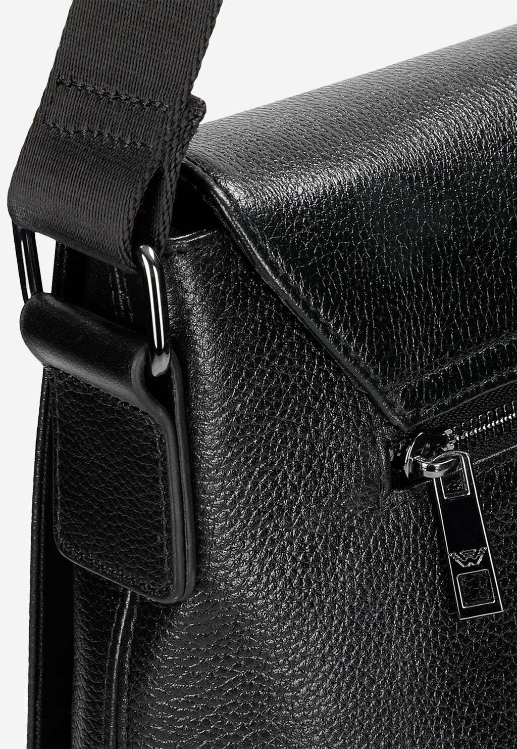Klasická velká pánská kabelka z černé hladké kůže 80149-51 Widok 7