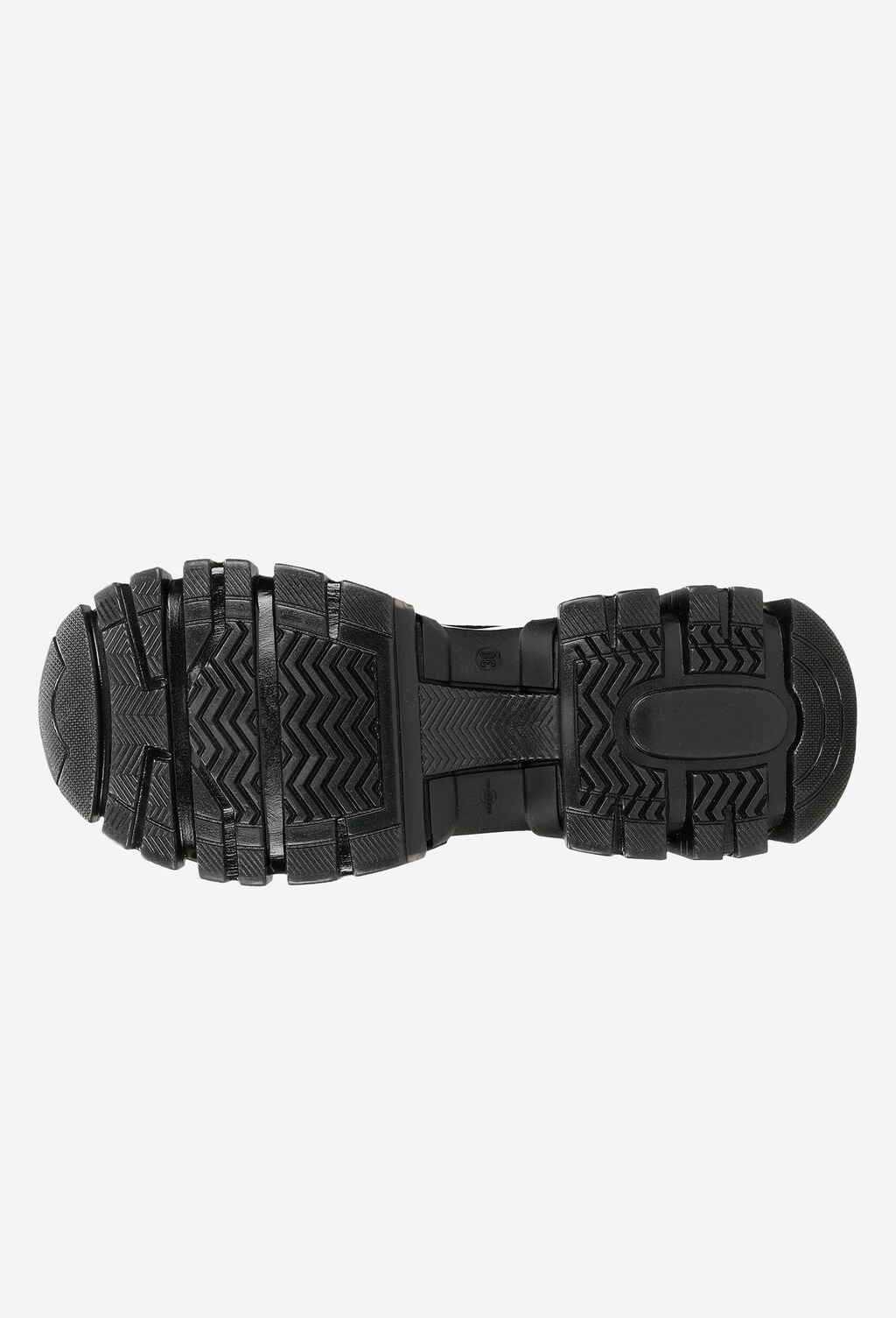 Czarne lekkie i wygodne sneakersy damskie z kontrastową wstawką 46111-71 Widok 6