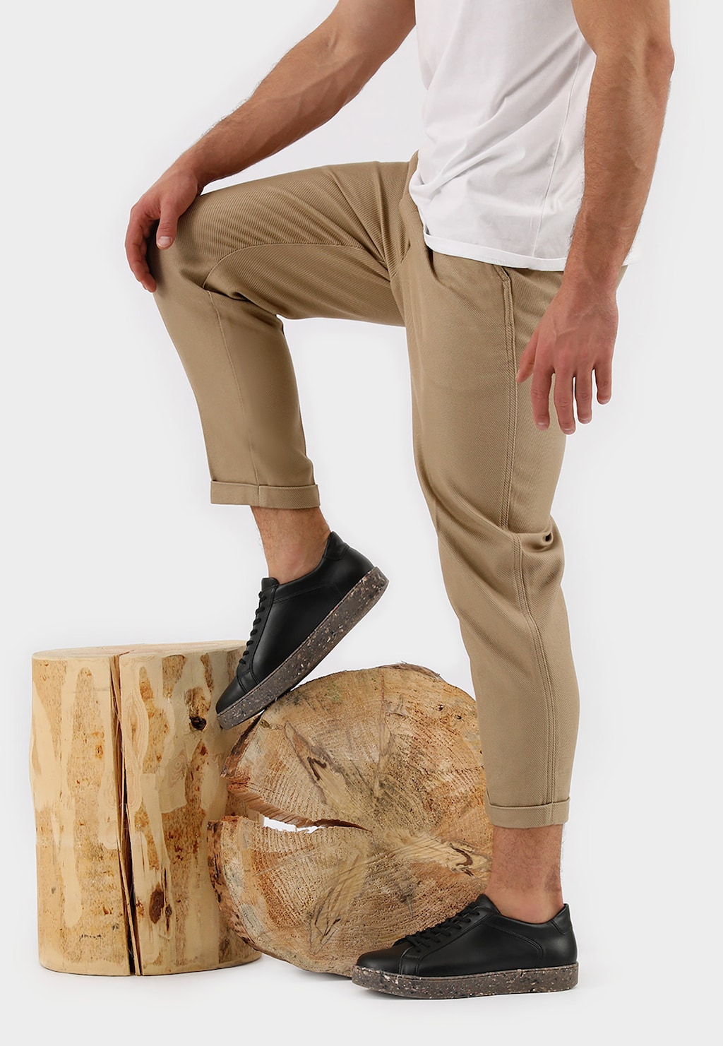 Czarne półbuty męskie z brązową podeszwą | WOJAS ECO 10071-11 Widok 9