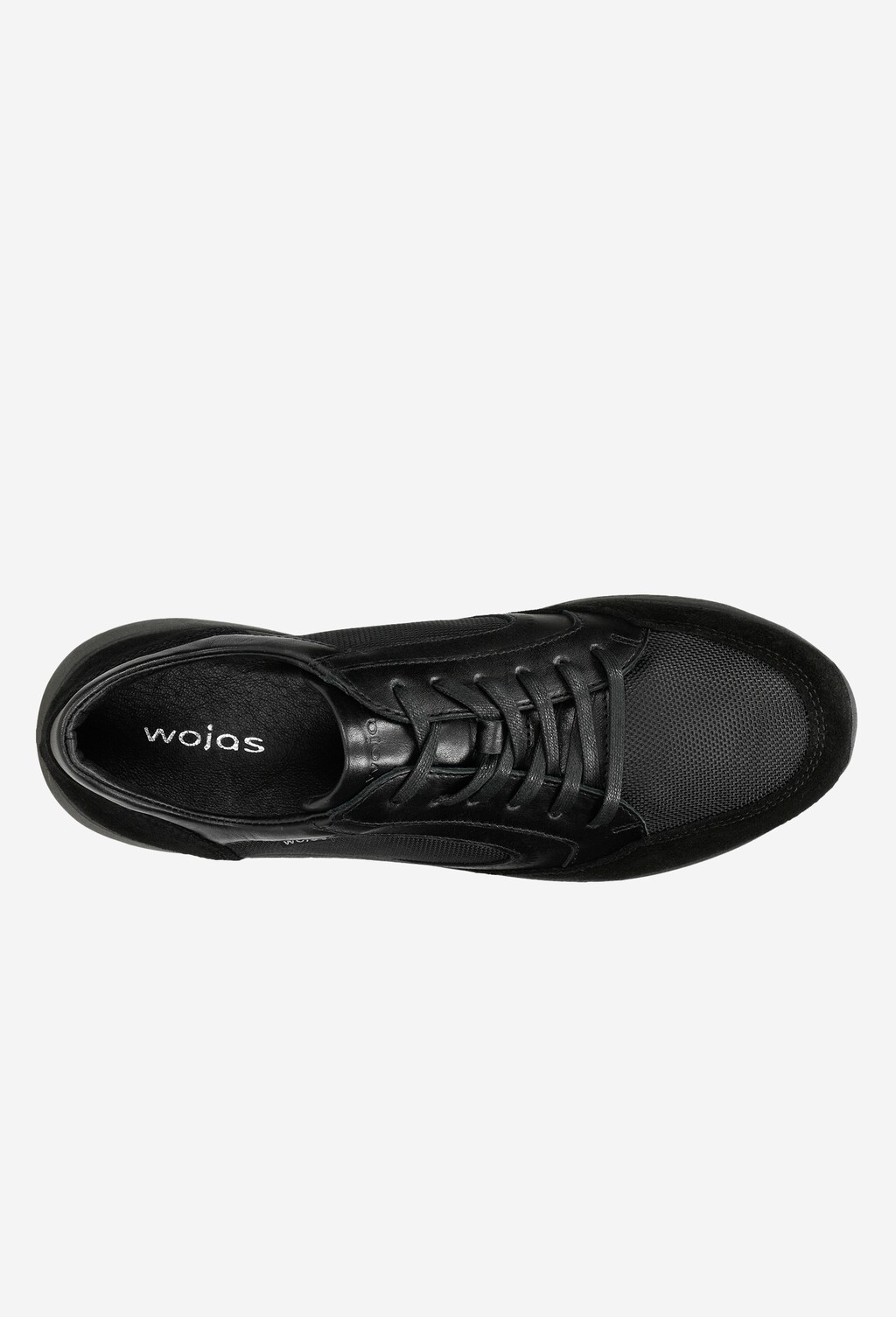 Ponadczasowe czarne sneakersy damskie  46105-81 Widok 4