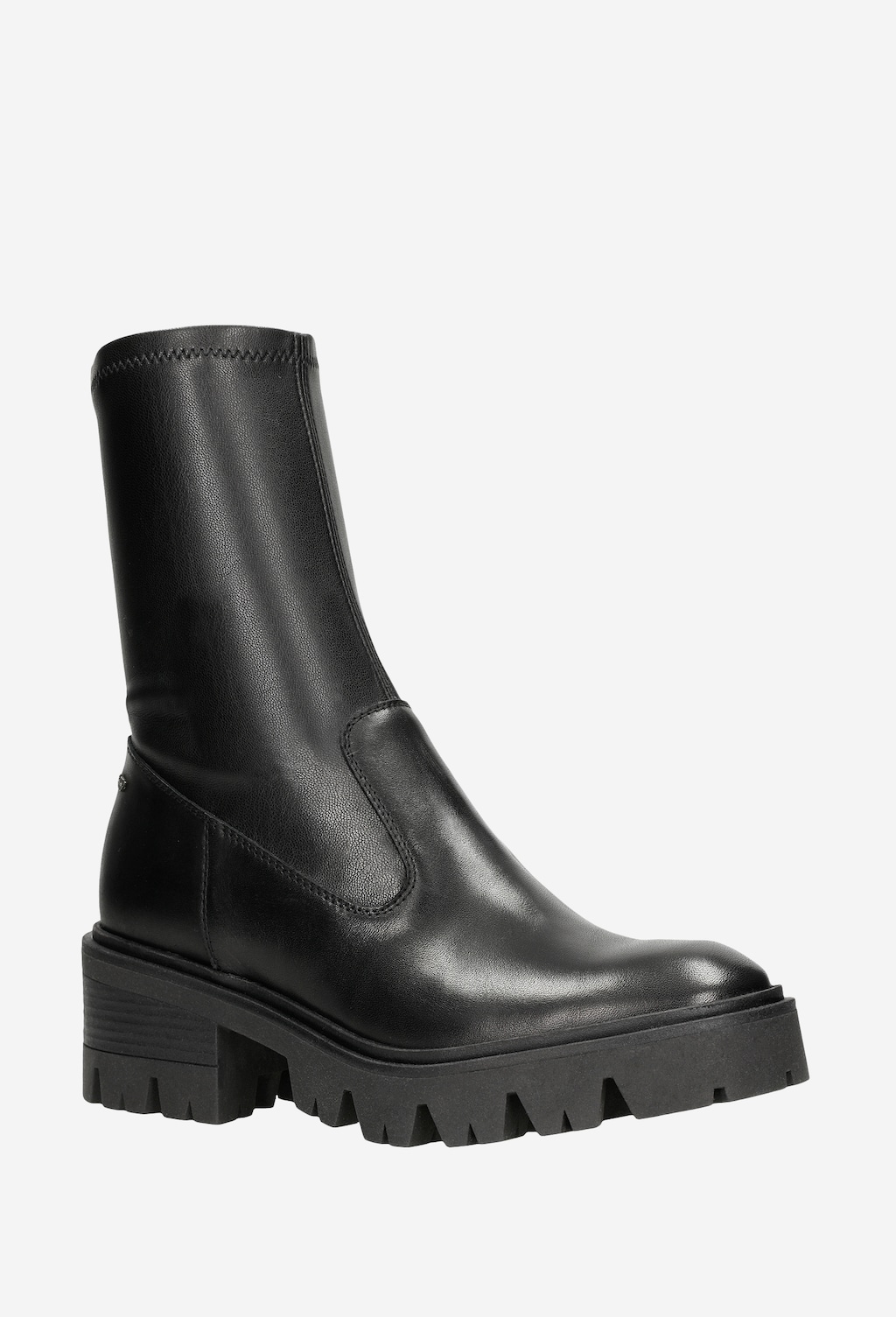 Elegantní dámské kotníkové boty z černé kůže 55101-81 Widok 3