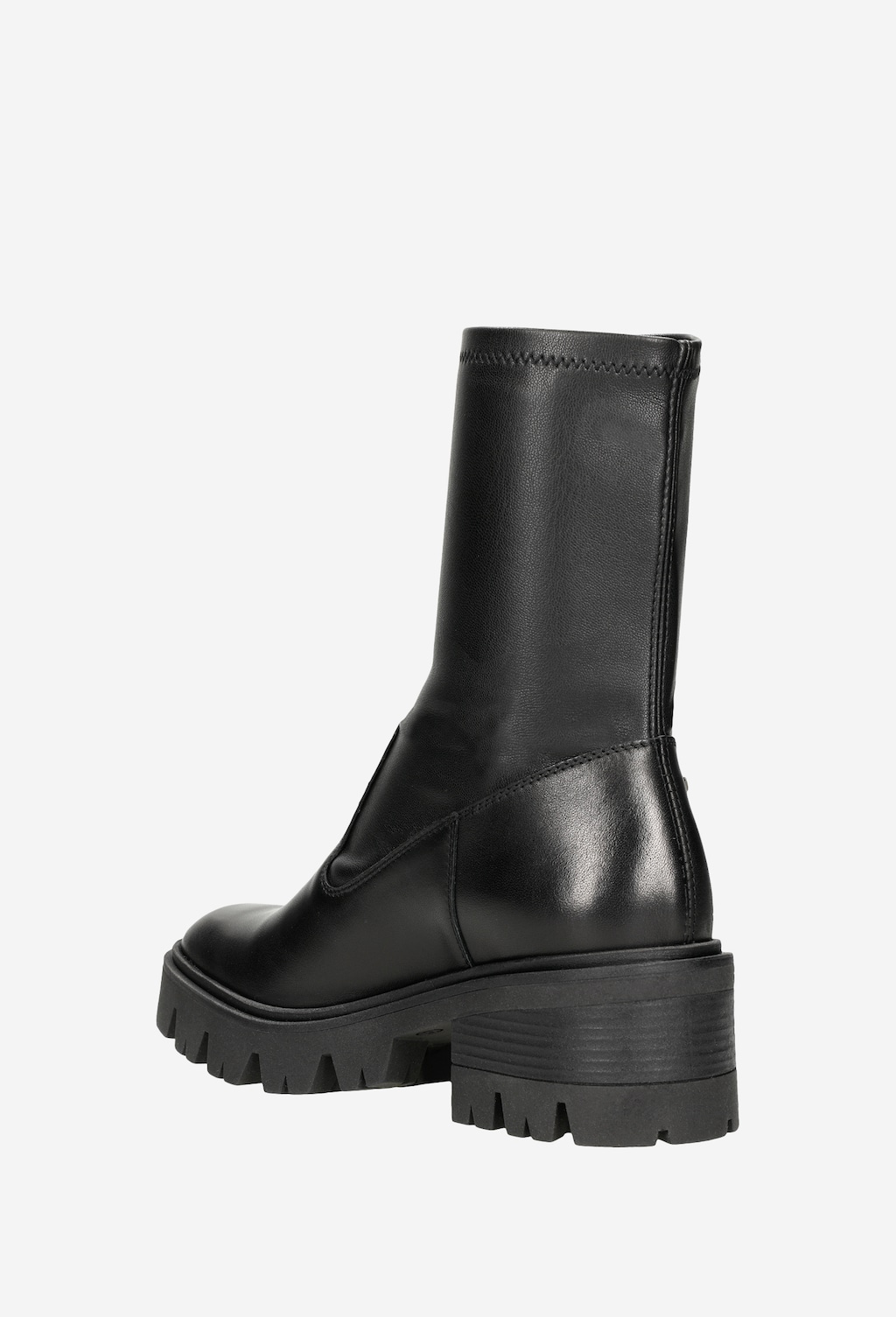 Elegantní dámské kotníkové boty z černé kůže 55101-81 Widok 4