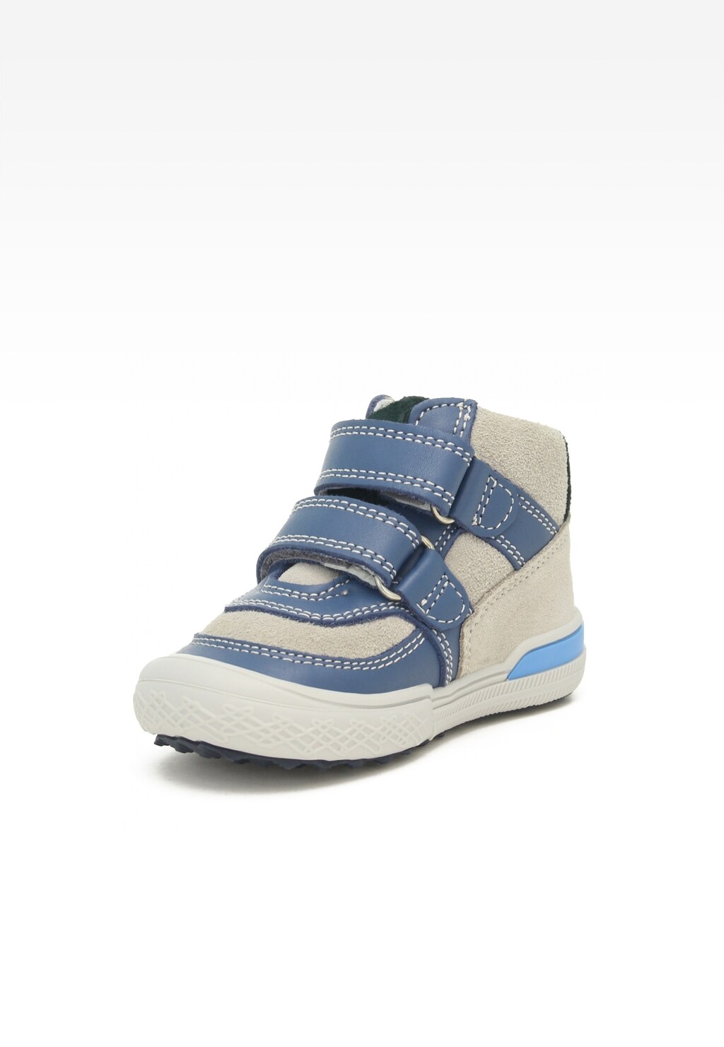 Sneakers BARTEK 91756-023, niebiesko-beżowy Widok 3