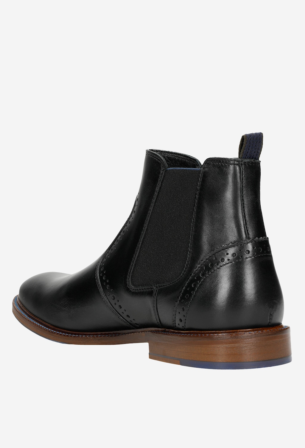 Czarne eleganckie sztyblety męskie ze zdobieniem 20010-51 Widok 4