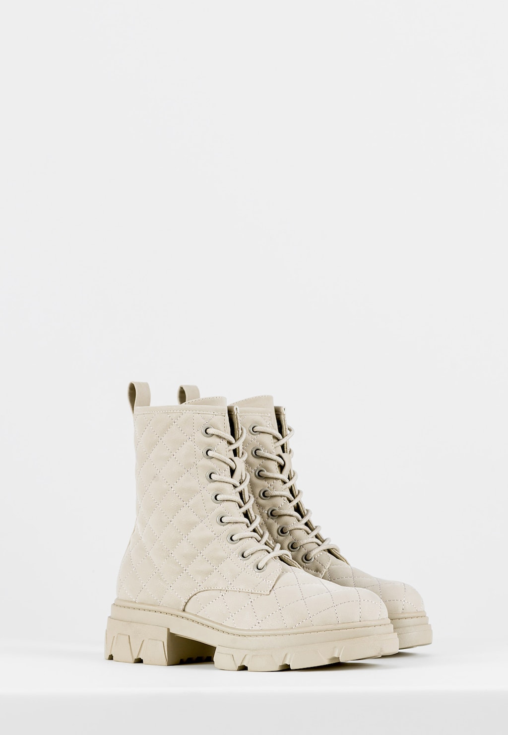 WJS beżowe pikowane bikery damskie WJS55011-19 Widok 2