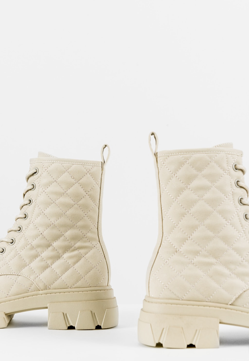 WJS beżowe pikowane bikery damskie WJS55011-19 Widok 4