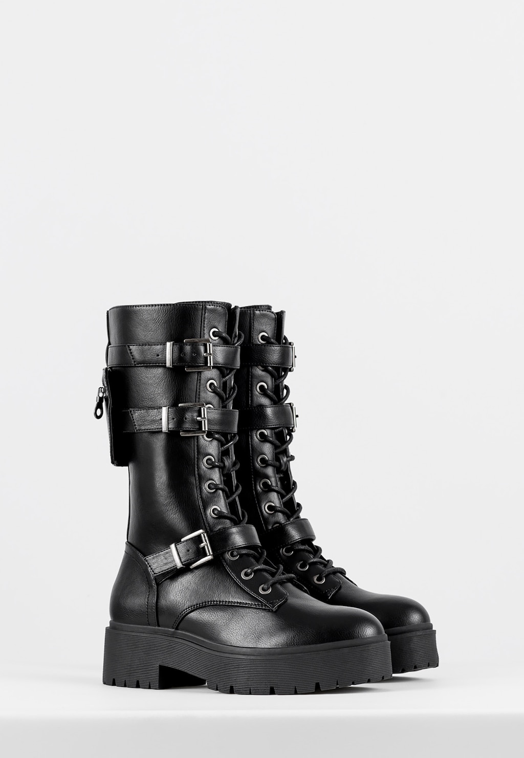 WJS czarne workery damskie z torebką WJS55012-51 Widok 2