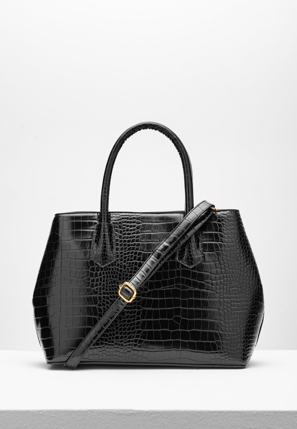 WJS czarna torebka typu kuferek WJS76018-51 Widok 2