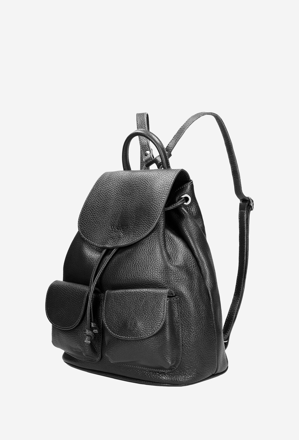 Czarny miejski plecak damski ze skóry licowej 80220-51 Widok 3