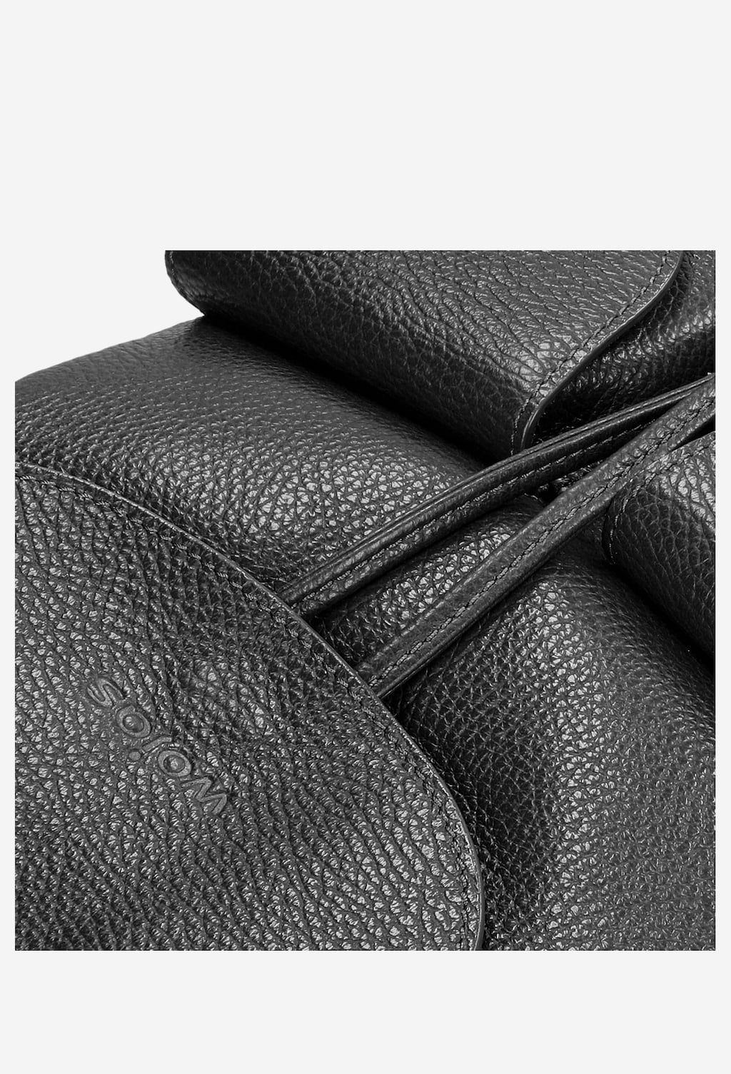 Czarny miejski plecak damski ze skóry licowej 80220-51 Widok 6