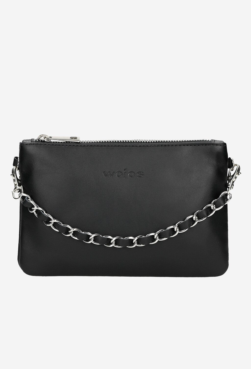 Czarna torebka damska z ozdobnym paskiem 80116-51 Widok 2