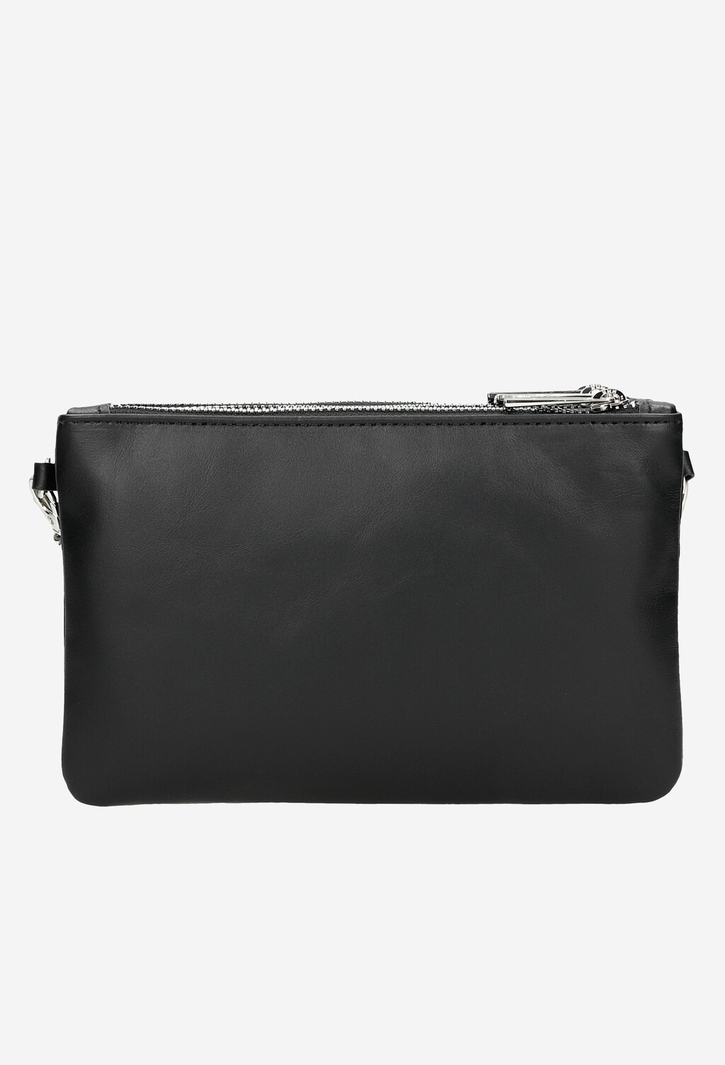 Czarna torebka damska z ozdobnym paskiem 80116-51 Widok 4