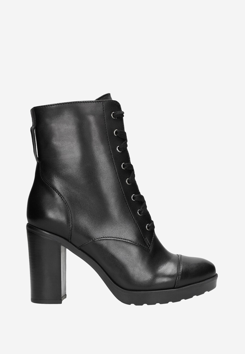 Czarne trzewiki damskie 9603-51 Widok 1