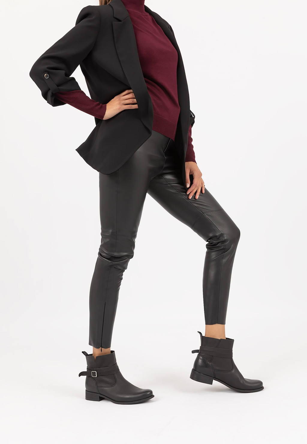 Dámske členkové čižmy na každodenné nosenie 55067-51 Widok 7