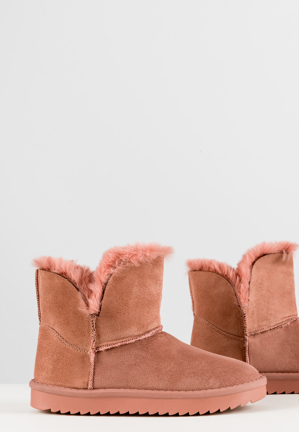 Ocieplane Śniegowce damskie w kolorze różowym WJS44005-65 Widok 4