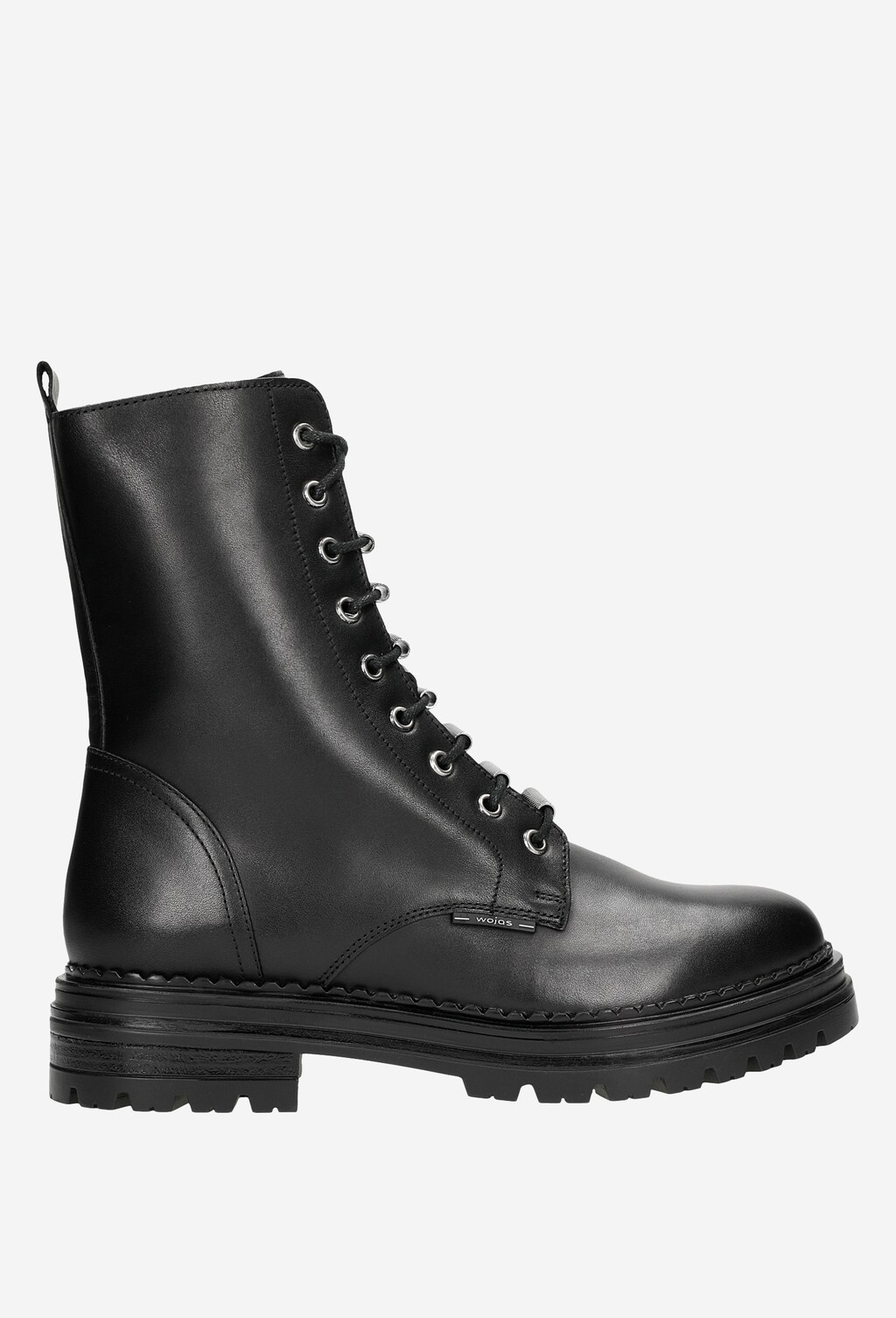 Jesenné kožené členkové topánky v čiernej farbe 64069-51 Widok 1