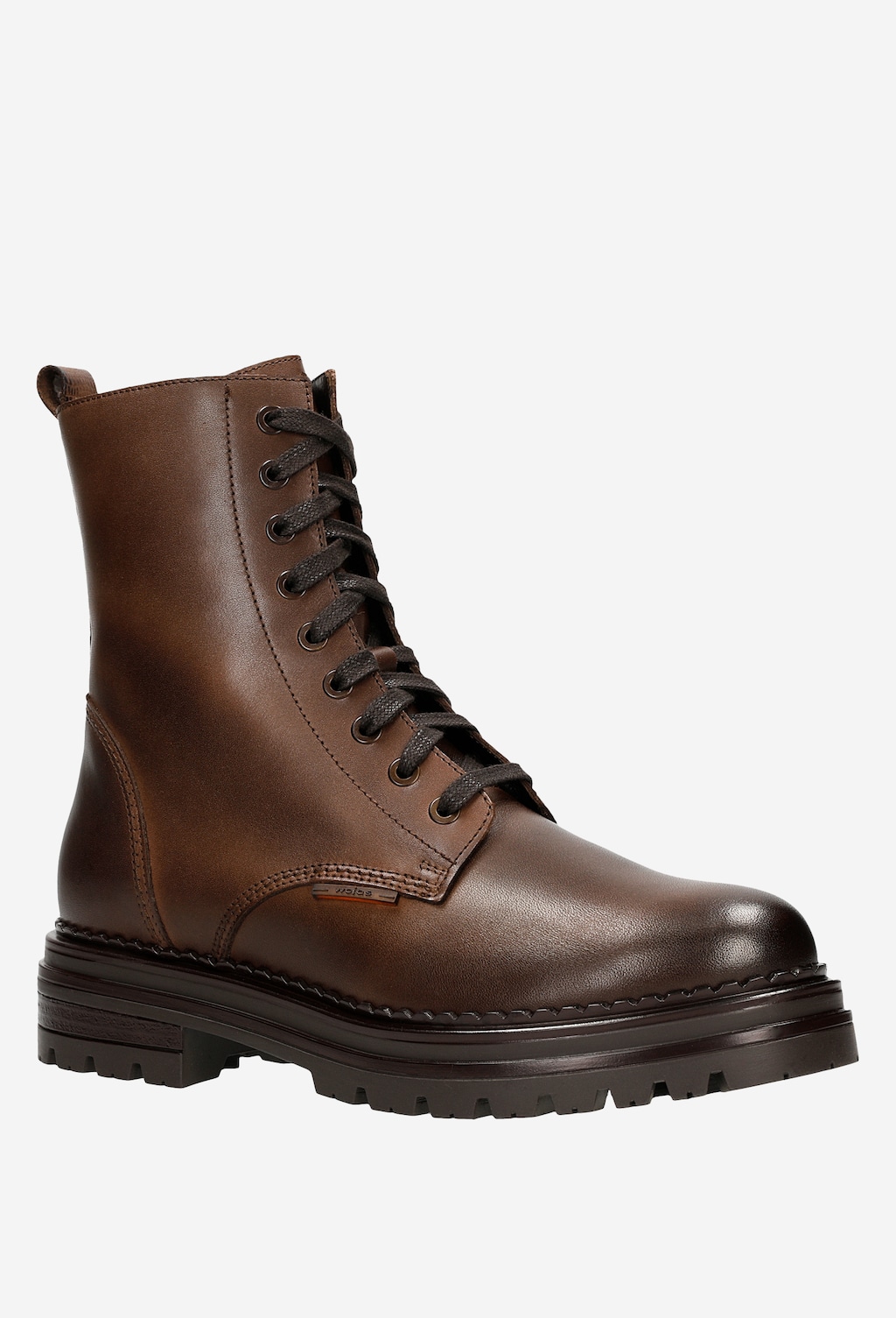 Jesenné nízke čižmy v neutrálnej hnedej farbe 64068-52 Widok 3