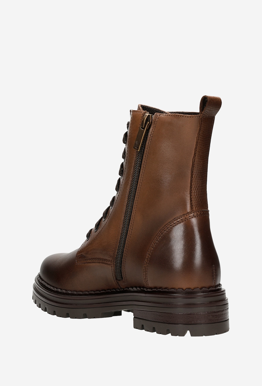 Jesenné nízke čižmy v neutrálnej hnedej farbe 64068-52 Widok 4