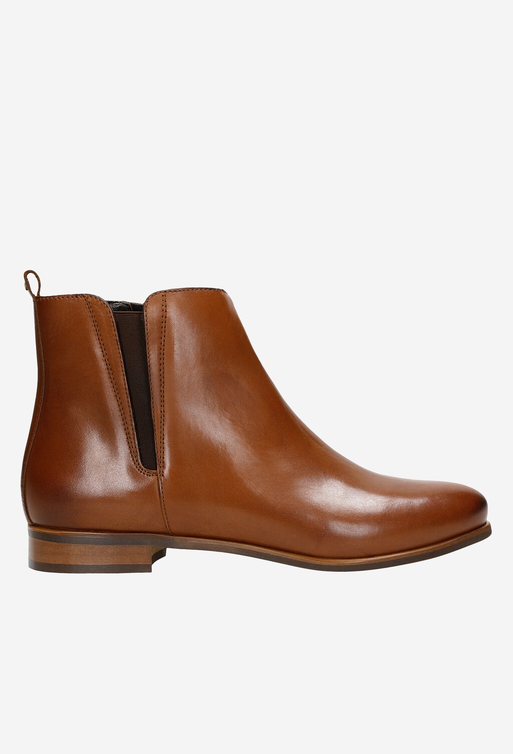 Kožné členkové topánky s nadčasovým dizajnom 55073-52 Widok 1