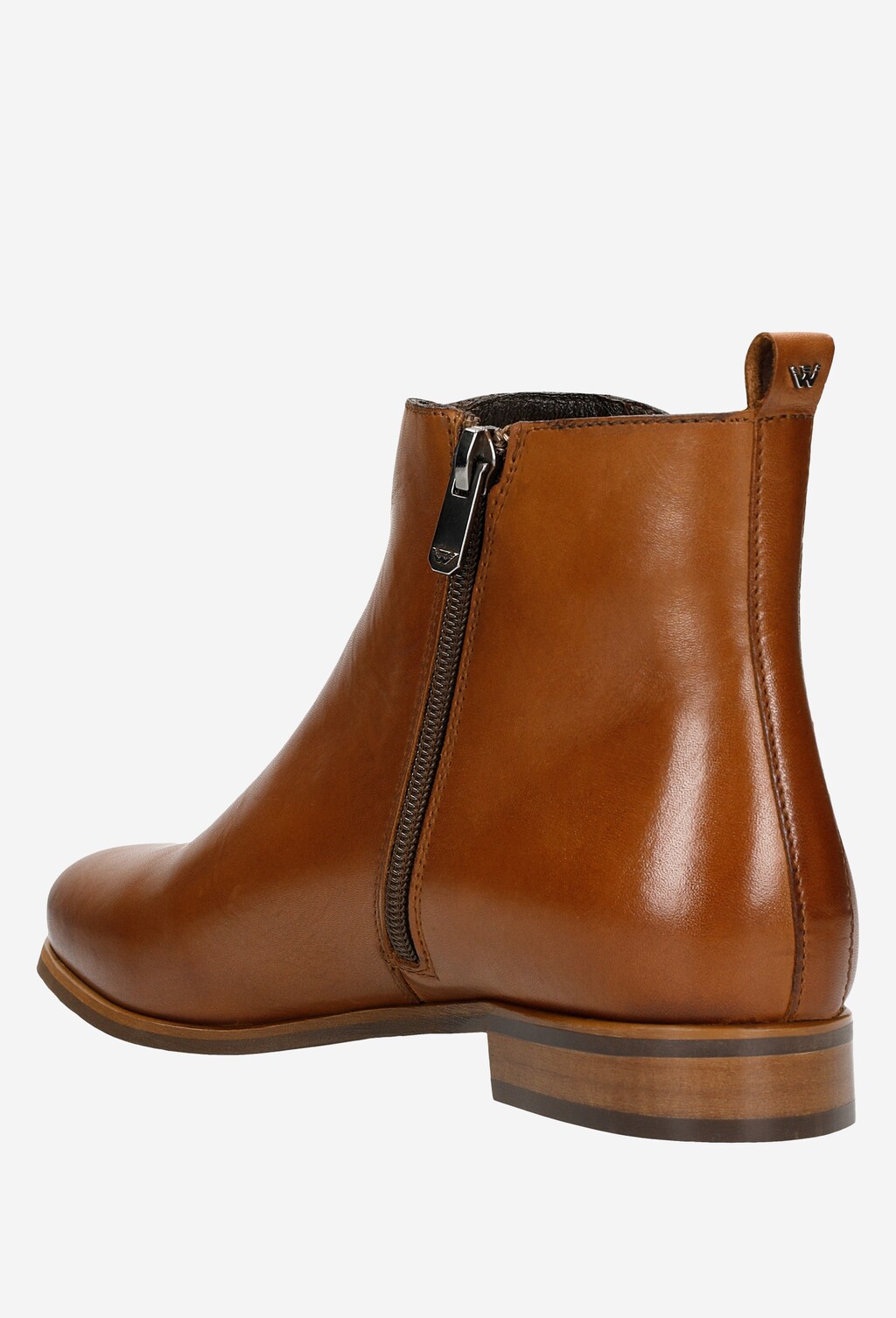 Kožné členkové topánky s nadčasovým dizajnom 55073-52 Widok 3