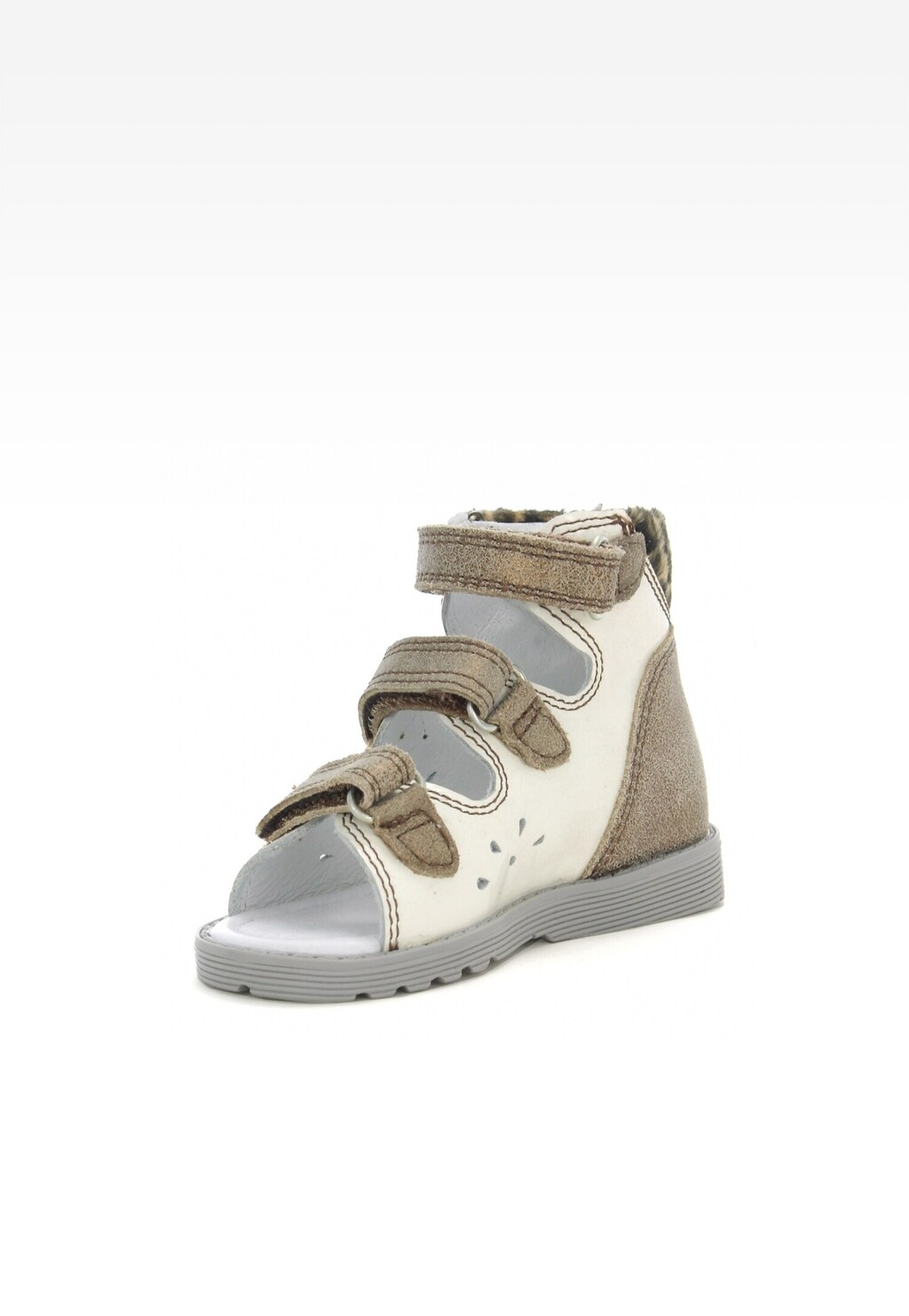 Obuwie profilaktyczne bartek BARTEK T-81803-5/V10, dla dziewcząt, biało-brązowy Widok 3