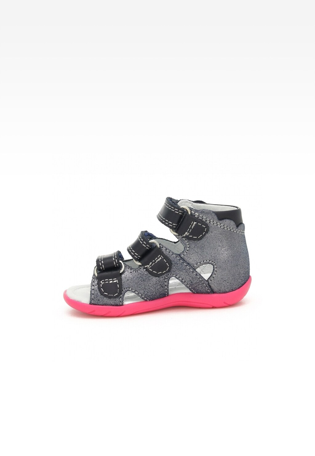 Sandały BARTEK 11707-024, dla dziewcząt, granatowo-różowy Widok 4