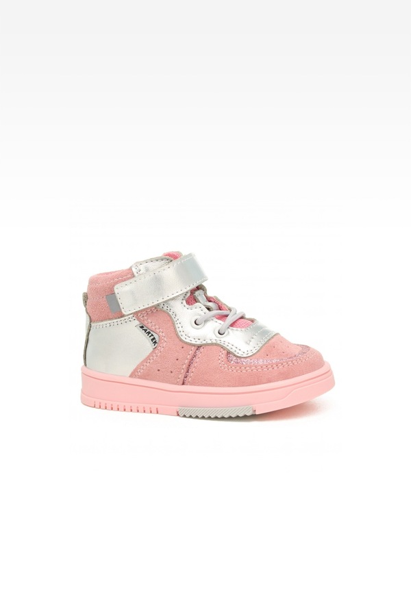 Sneakers BARTEK 11583003, dla dziewcząt, różowo-srebrny