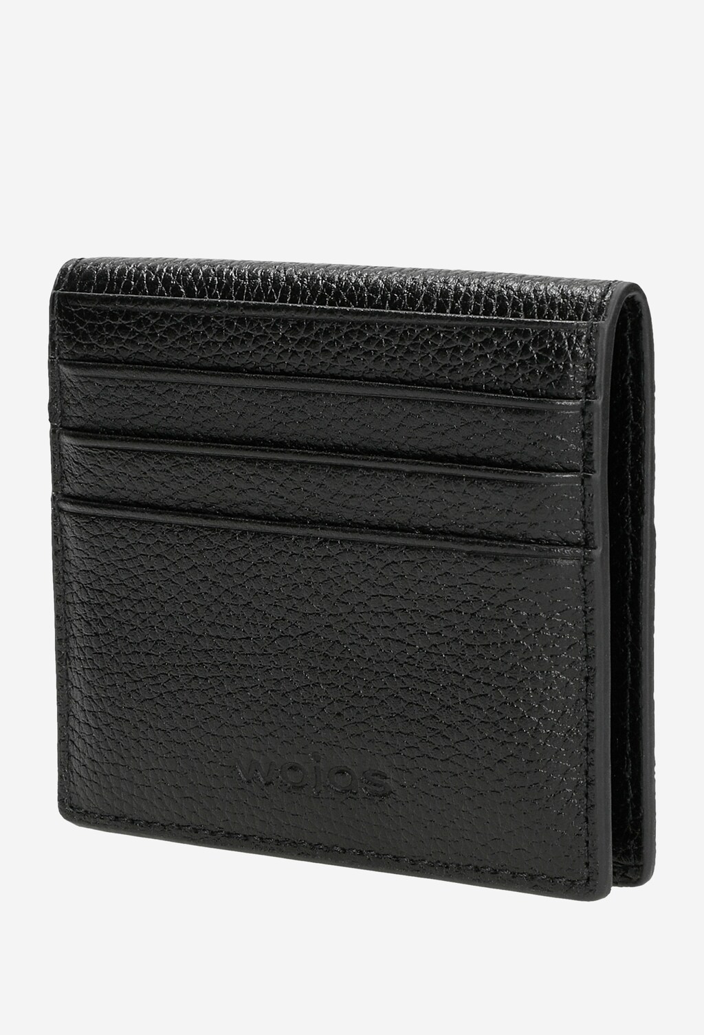 Czarny skórzany portfel męski na karty i banknoty 91026-51 Widok 2