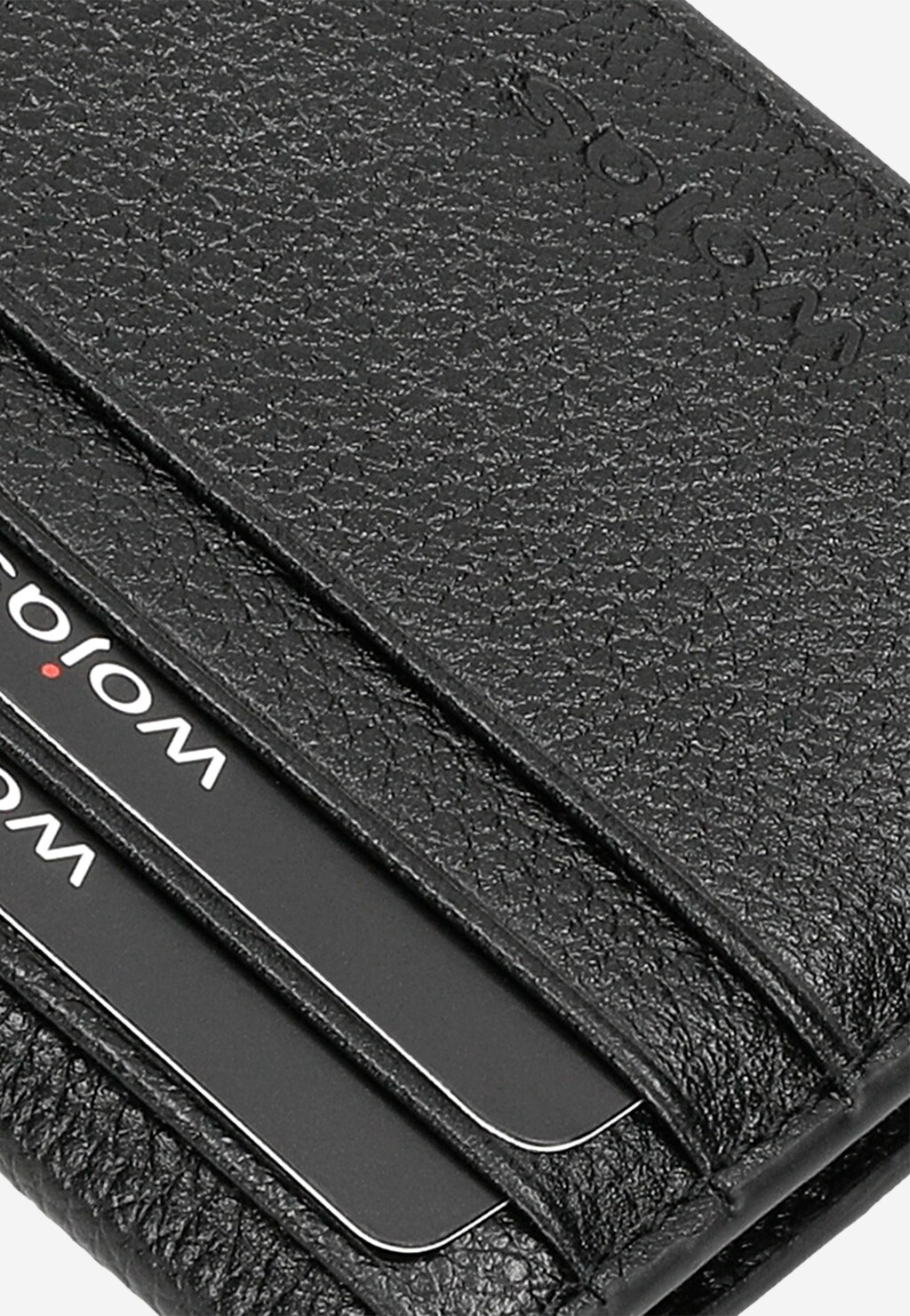 Czarny skórzany portfel męski na karty i banknoty 91026-51 Widok 5