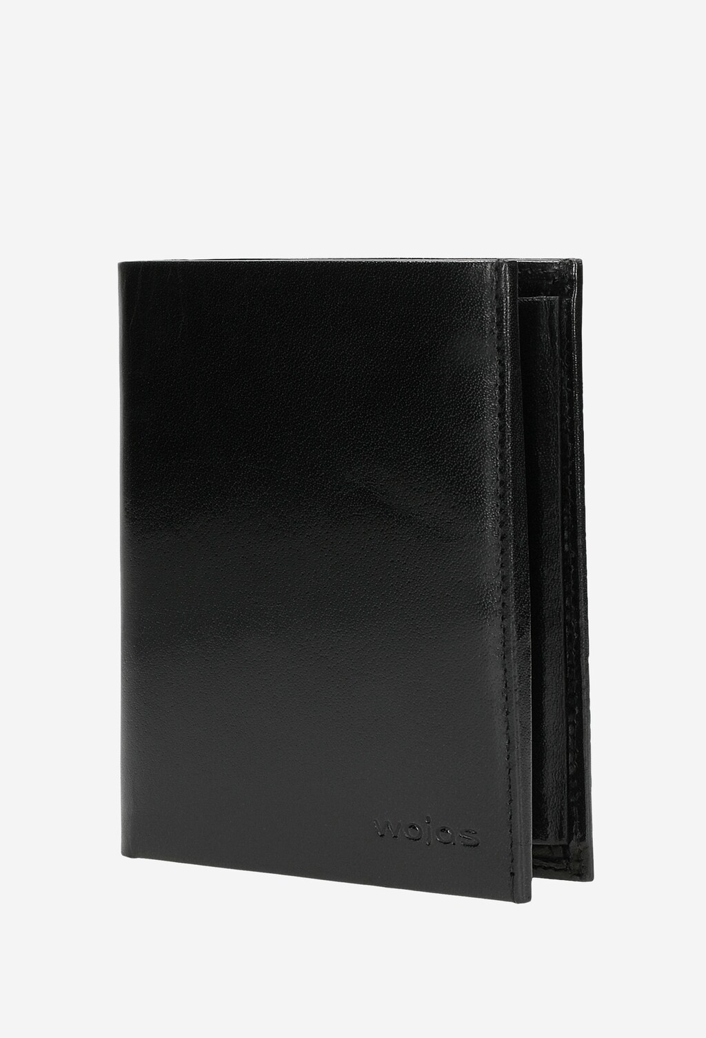 Pánska kožená peňaženka v čiernej farbe na mince aj bankovky 91027-51 Widok 2