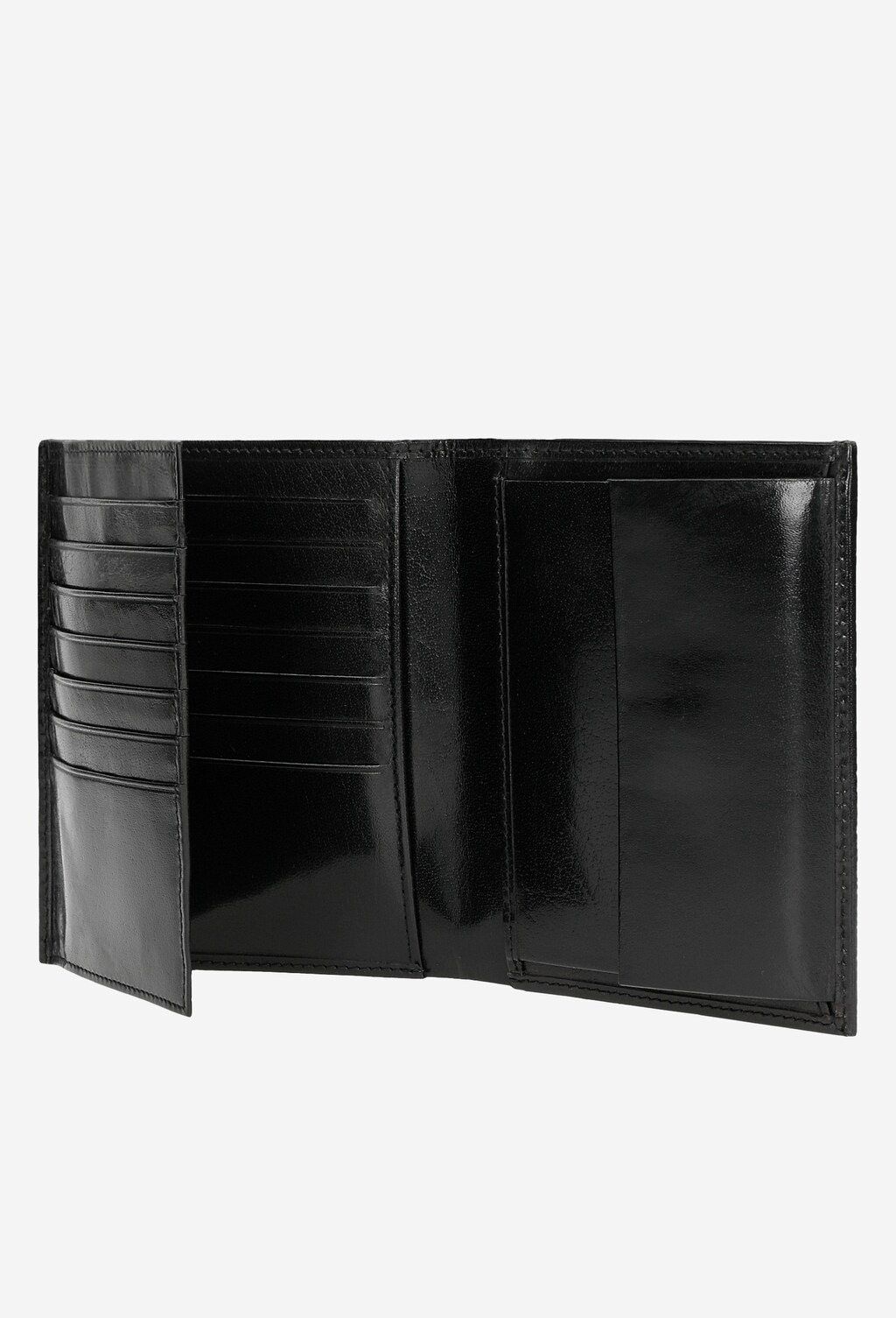 Pánska kožená peňaženka v čiernej farbe na mince aj bankovky 91027-51 Widok 5