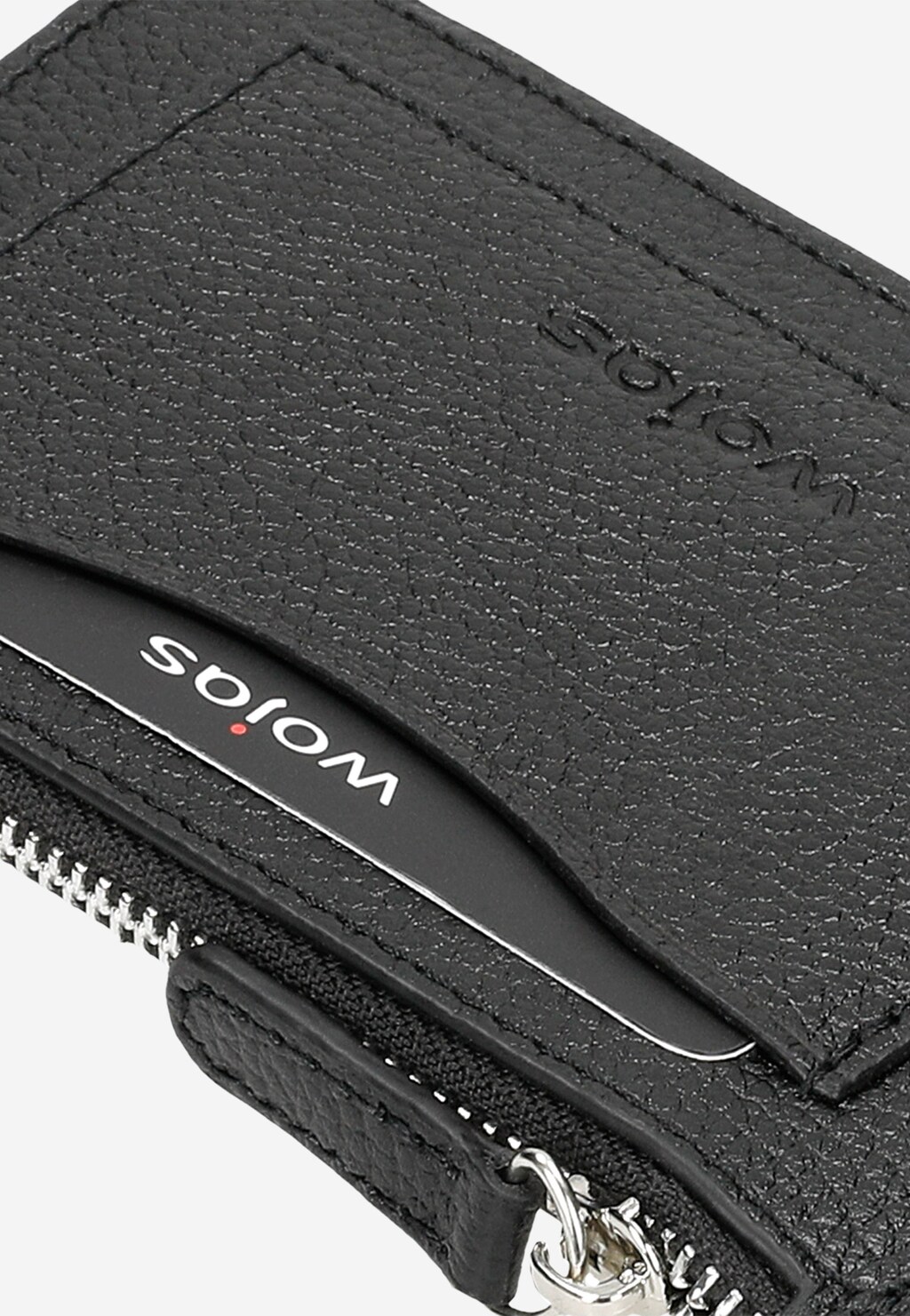 Czarny portfel męski z zapięciem na zamek 91025-51 Widok 5