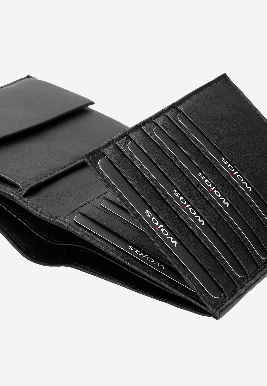 Stylová kožená peněženka pánská z černé kůže 91027-81 Widok 6