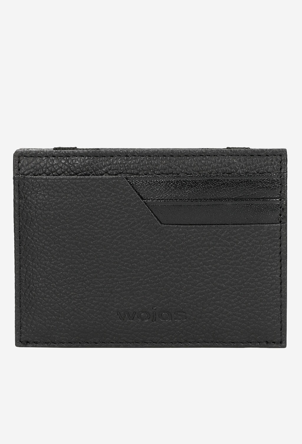 Czarny skórzany portfel męski z gumką  91029-51 Widok 1