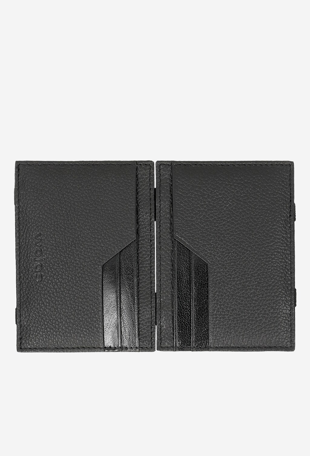 Czarny skórzany portfel męski z gumką  91029-51 Widok 6