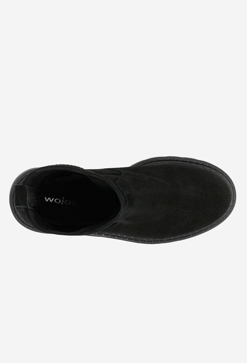 Czarne jesienne bikery damskie z dwoiny welurowej i stretchu  55100-81 Widok 5